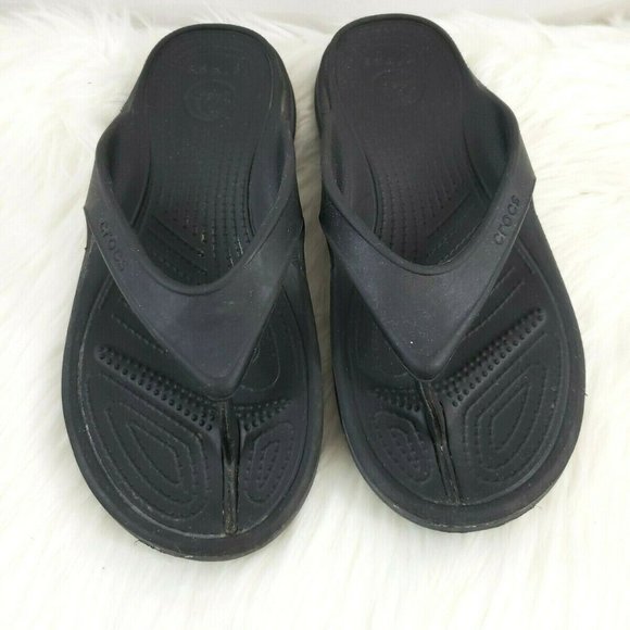 Crocs Dual Comfort Unisex Flip Flop Thong Sandals - Picture 1 of 5
